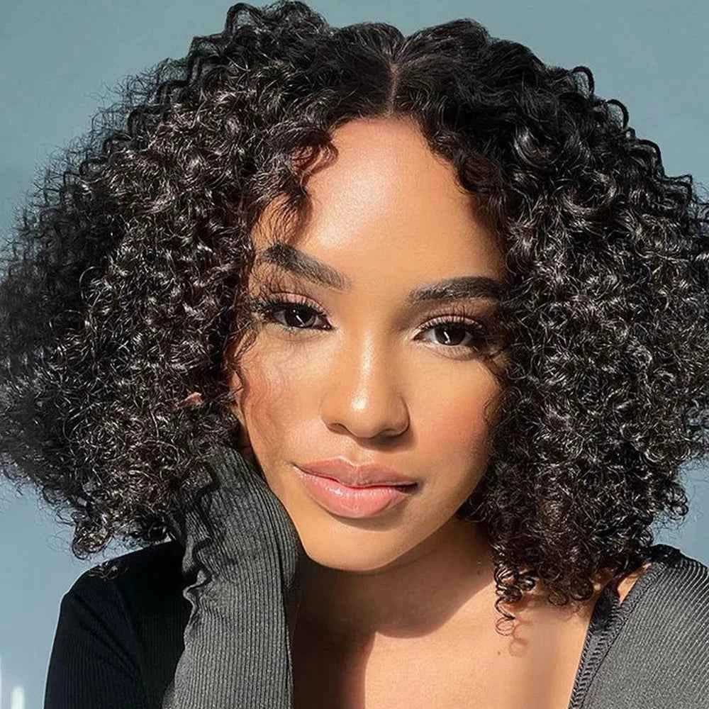 Short Jerry Curl Brazilian Remy Human Hair Bundles