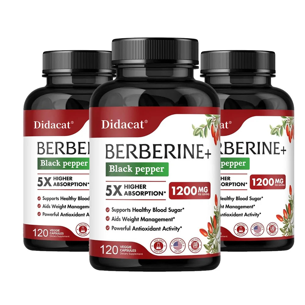 Premium Berberine Capsules 1200mg for Heart Health
