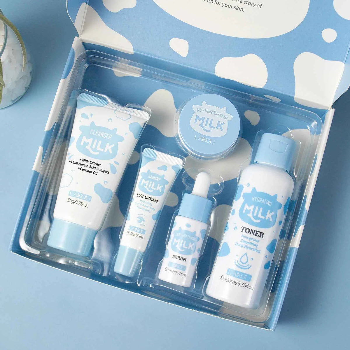 LAIKOU Milk Glowing 5-Piece Skincare Gift Set