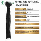 Microlocs 100% Human Hair Dreadlock Extensions