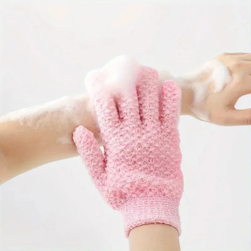 Exfoliating Shower Gloves for Body Scrub & Spa