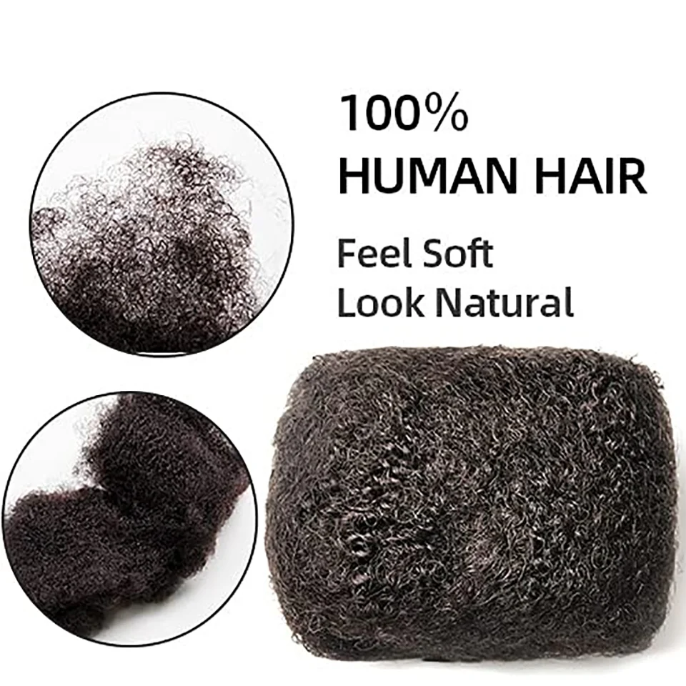 Afro Kinky Bulk Remy Human Hair Braiding Bundles (3-Pack)