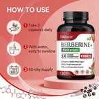Premium Berberine Capsules 1200mg for Heart Health