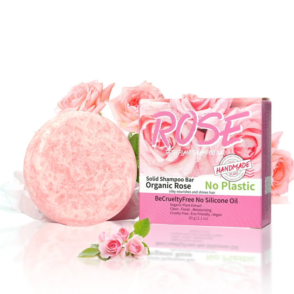 Nourishing Pink Rose Essential Oil Shampoo Bar