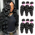 Long Loose Wave Brazilian Remy Human Hair Bundles (28-30 Inch)