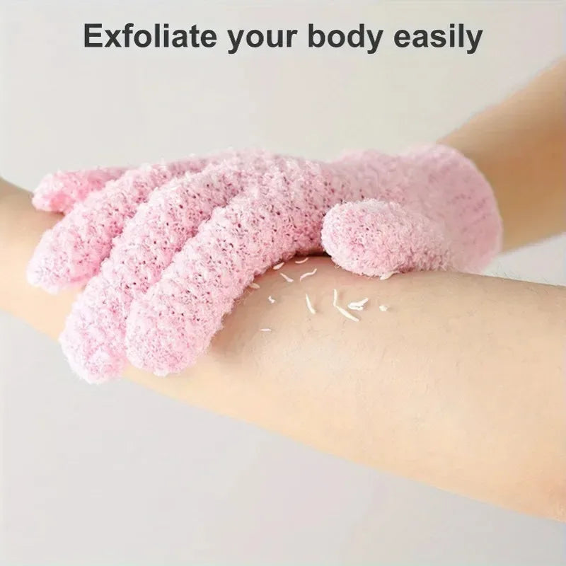 Exfoliating Shower Gloves for Body Scrub & Spa