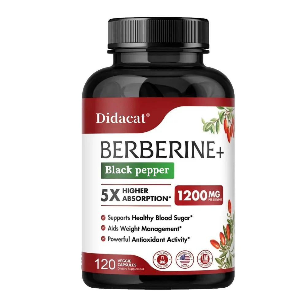 Premium Berberine Capsules 1200mg for Heart Health