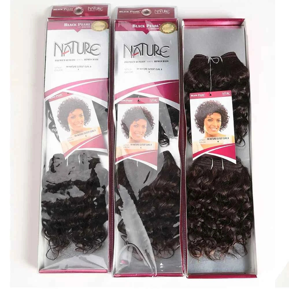 Short Jerry Curl Brazilian Remy Human Hair Bundles