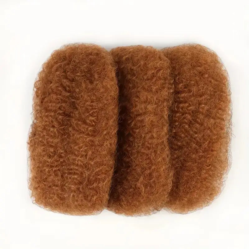 Auburn Afro Kinky Curly Bulk Hair for Braiding