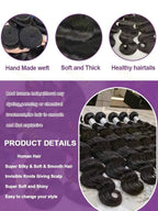 Long Water Wave Brazilian Virgin Human Hair Bundles