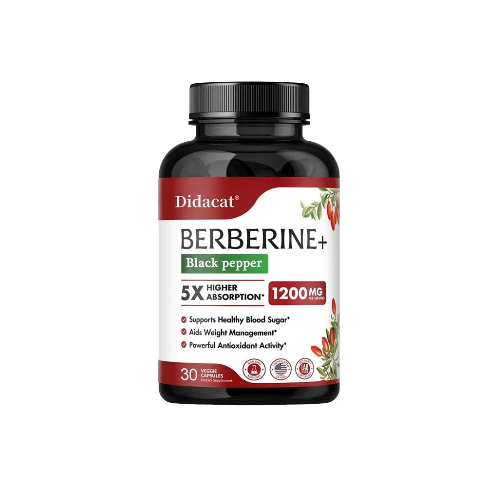 Premium Berberine Capsules 1200mg for Heart Health