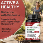 Premium Berberine Capsules 1200mg for Heart Health