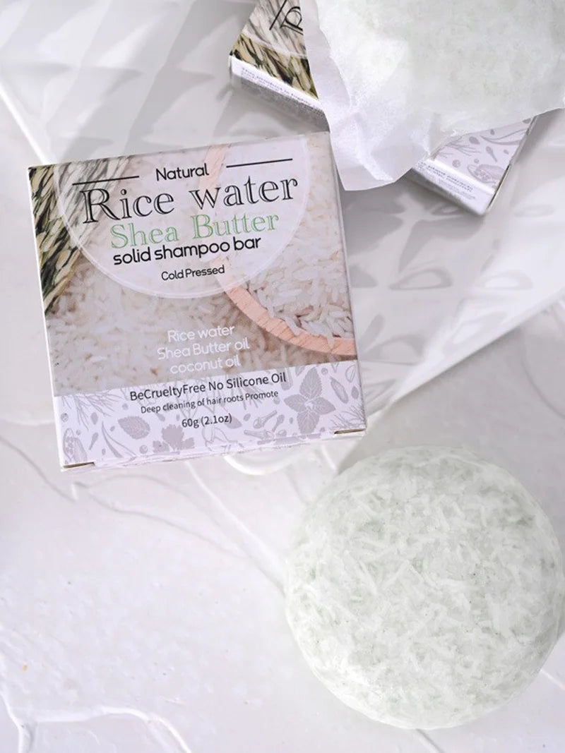 Organic Rice Water Shampoo Bar for Hair Growth