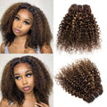 Jerry Curly Highlighted Honey Blonde Human Hair Bundle