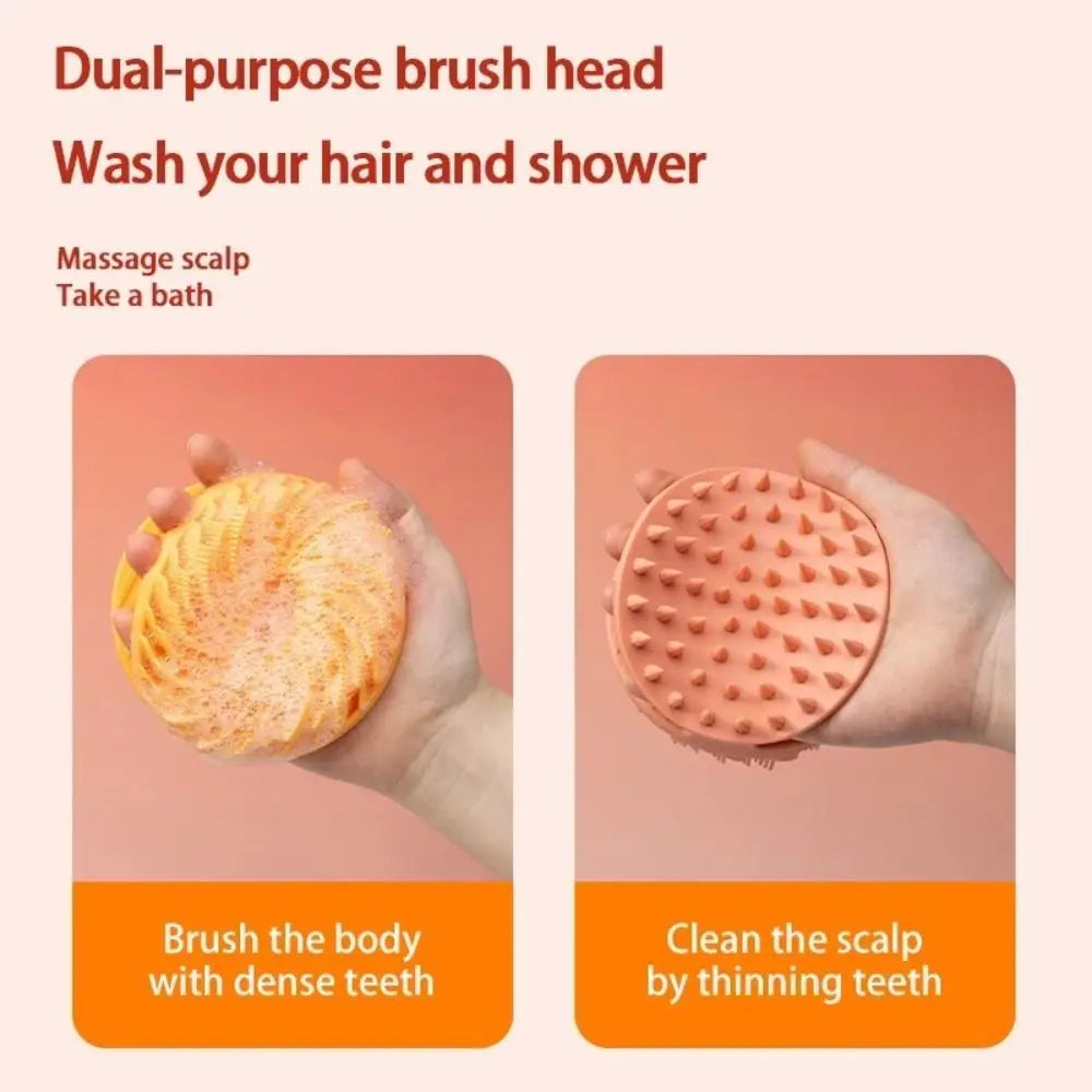 Double-Sided Silicone Exfoliating Shower Brush