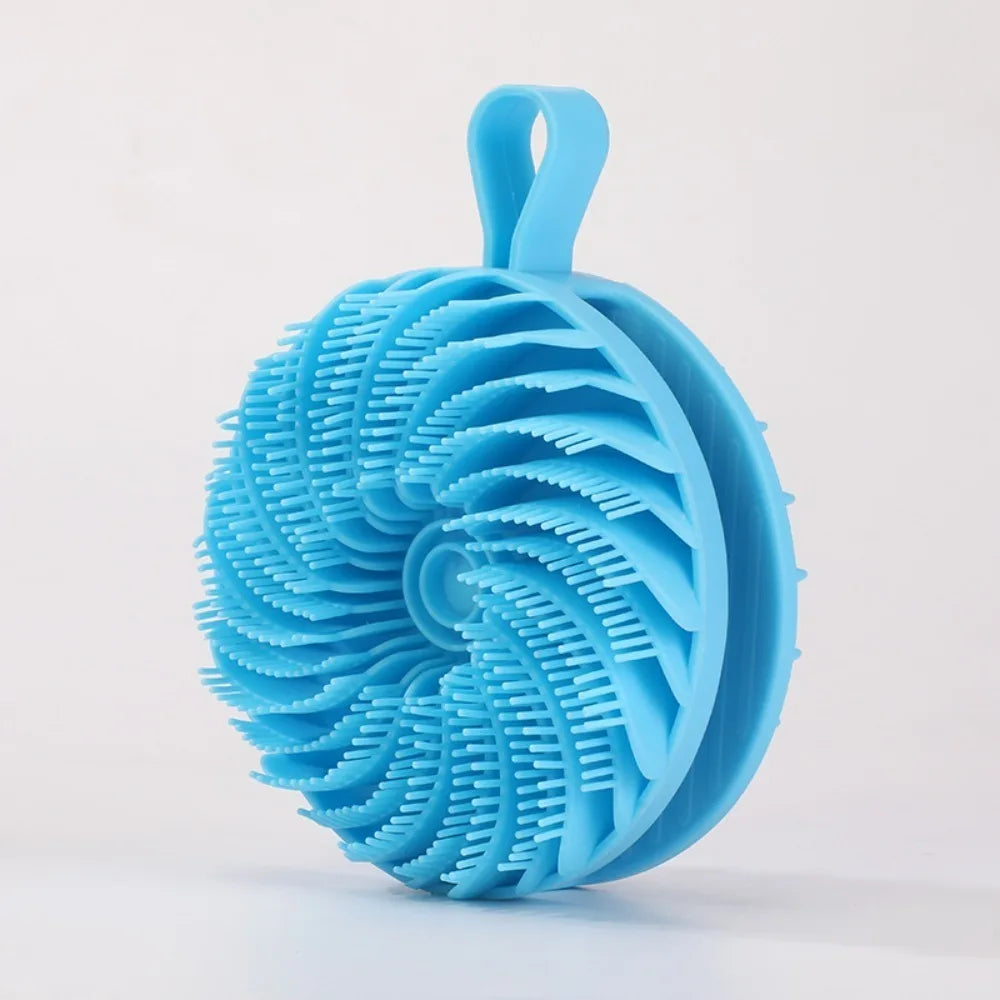 Double-Sided Silicone Exfoliating Shower Brush
