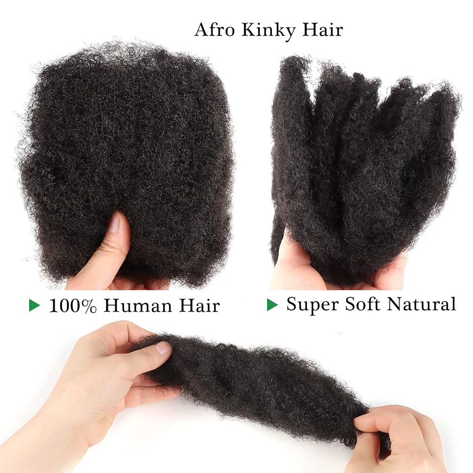 Afro Kinky Bulk Human Hair for Braiding & Dreadlocks