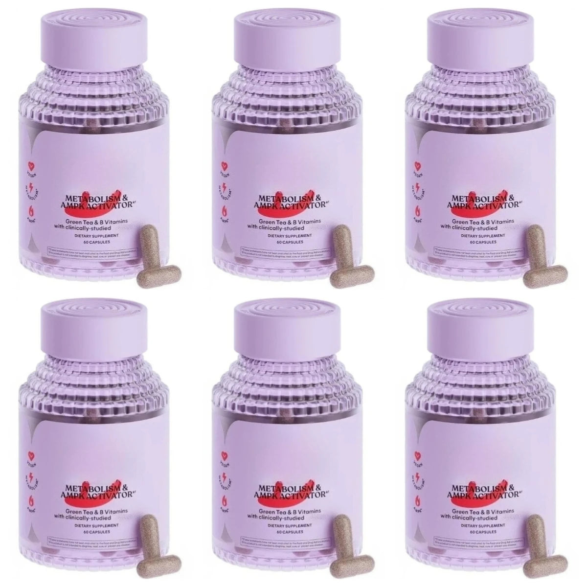 Vitamin B Complex & Gynostemma Extract (60 Vegan Caps)