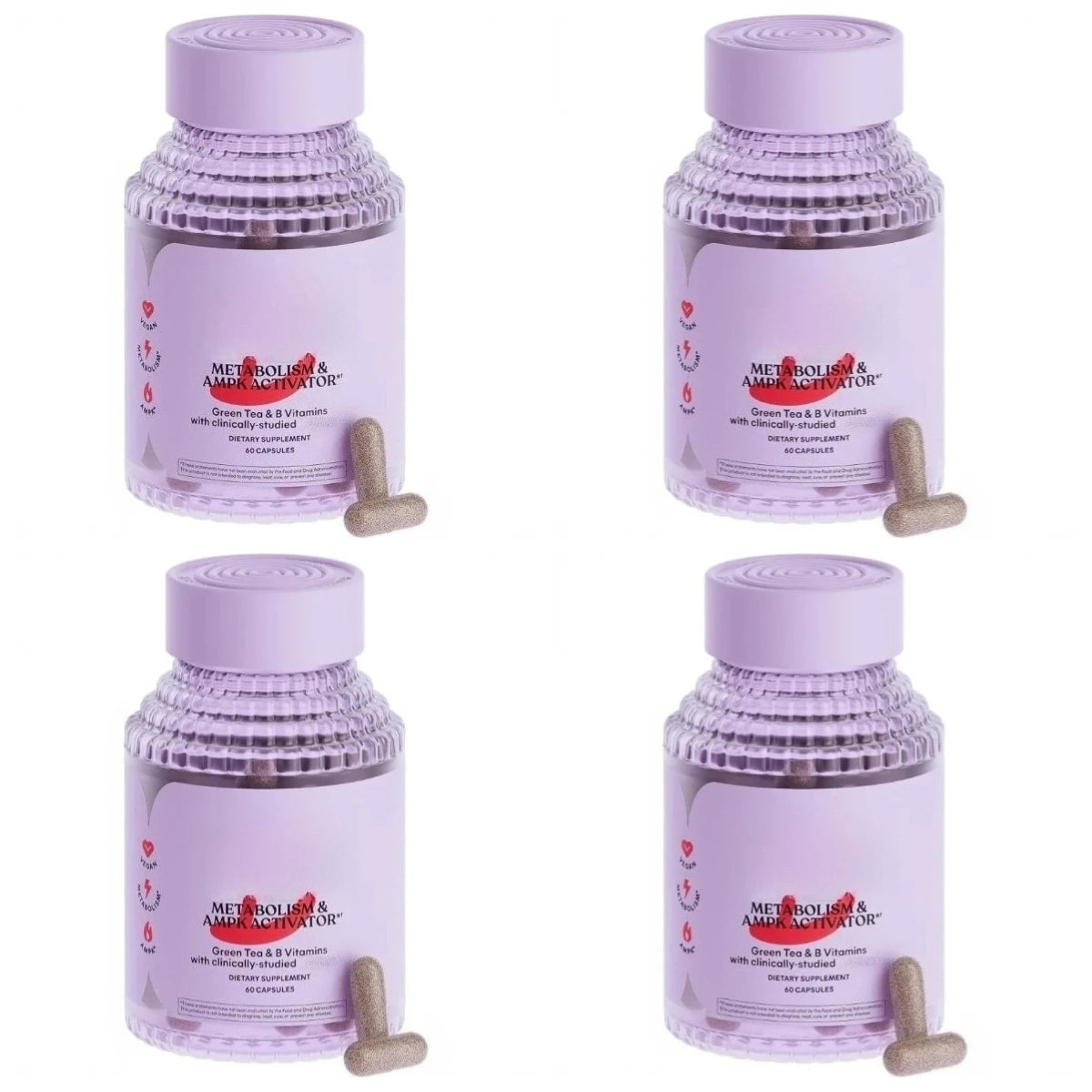 Vitamin B Complex & Gynostemma Extract (60 Vegan Caps)