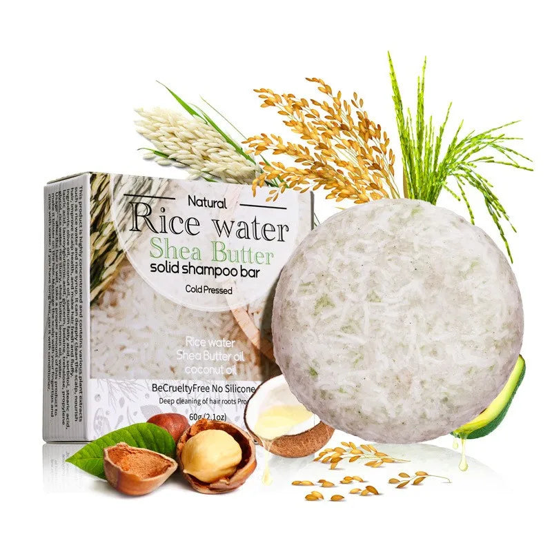 Organic Rice Water Shampoo Bar for Hair Growth