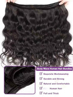 Long Water Wave Brazilian Virgin Human Hair Bundles