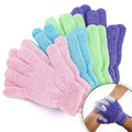 Double-Sided Exfoliating Bath Gloves for Shower