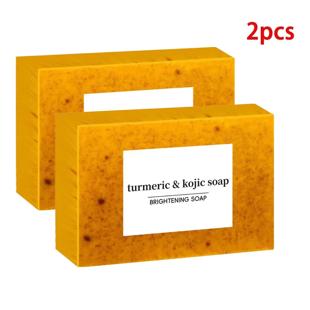 Handmade Turmeric & Lemon Kojic Acid Soap (100g)