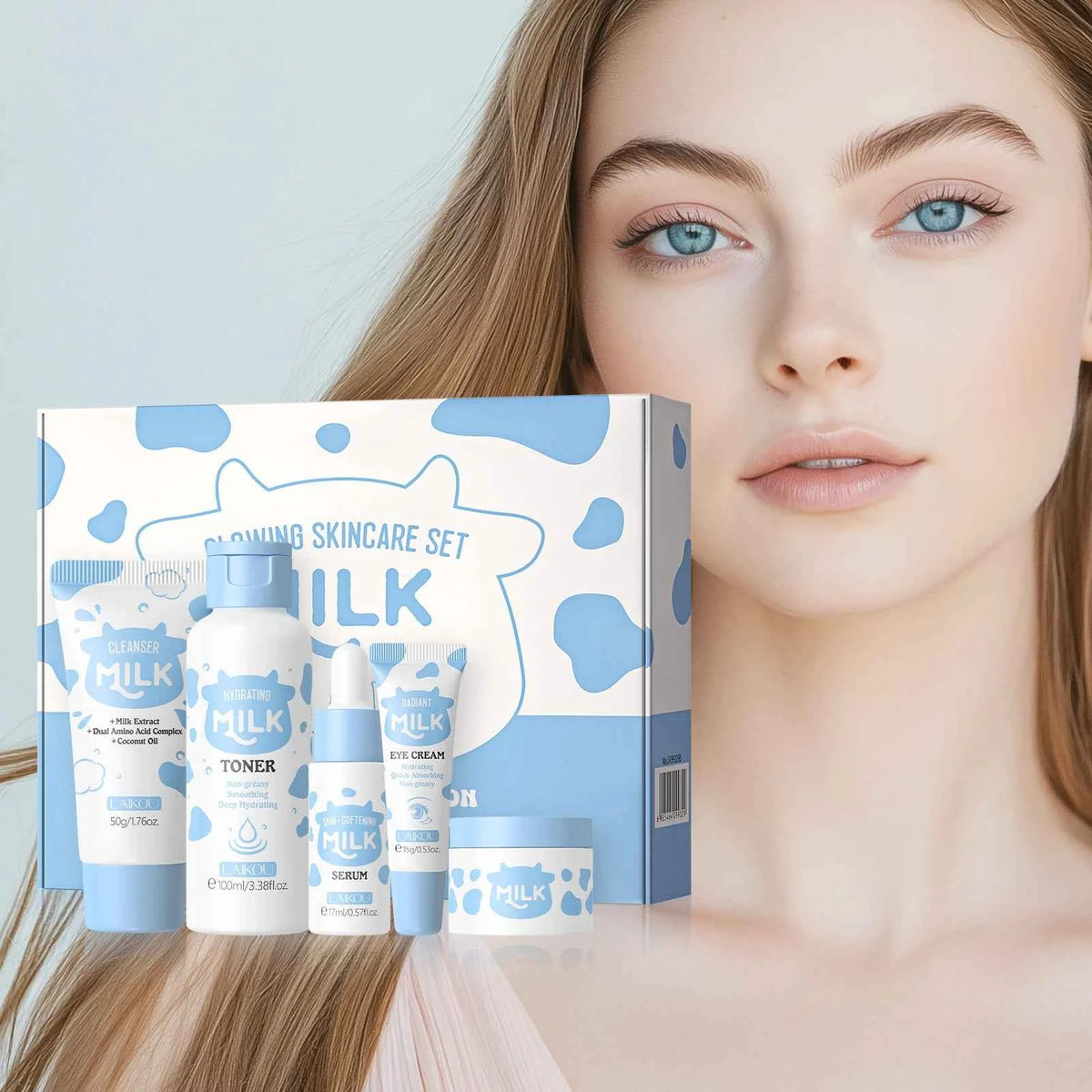 LAIKOU Milk Glowing 5-Piece Skincare Gift Set
