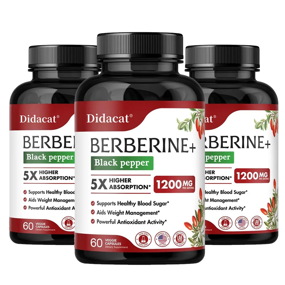 Premium Berberine Capsules 1200mg for Heart Health