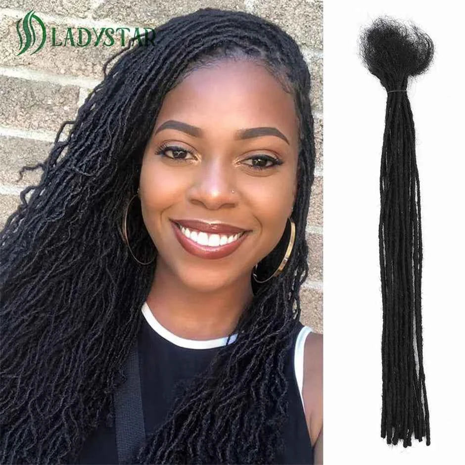 Microlocs 100% Human Hair Dreadlock Extensions