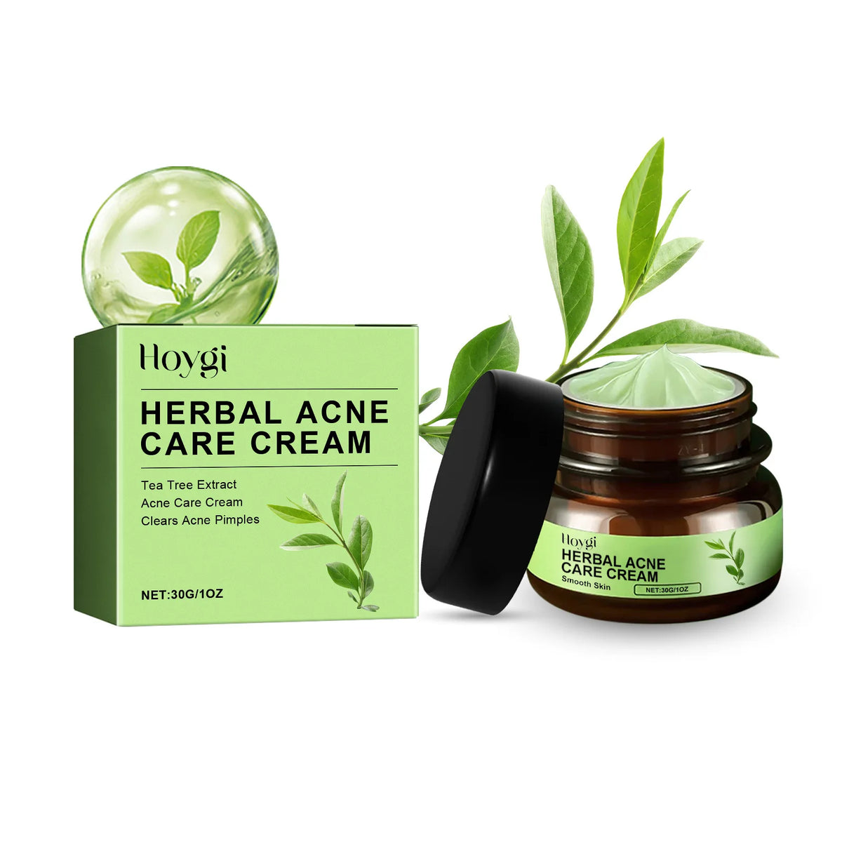 Acne Treatment Face Cream & Pore Shrinking Serum