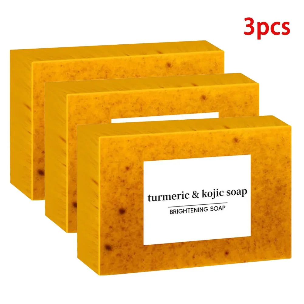 Handmade Turmeric & Lemon Kojic Acid Soap (100g)