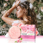 Nourishing Pink Rose Essential Oil Shampoo Bar