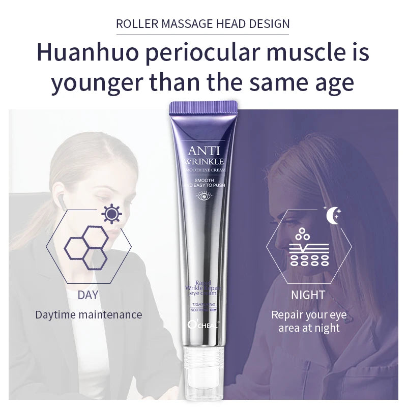 O'CHEAL Hyaluronic Acid Eye Cream Roller Massager
