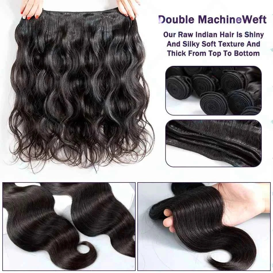 Long Water Wave Brazilian Virgin Human Hair Bundles