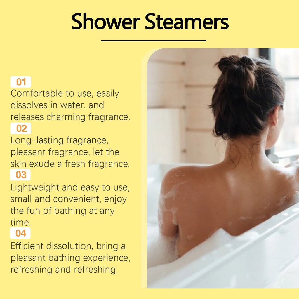 OceAura Aromatherapy Shower Steamers: Rose & Lavender