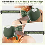Heated Shiatsu Neck and Back Massager with 4D Kneading