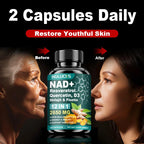 NAD+ & Resveratrol Anti-Aging Supplement Capsules