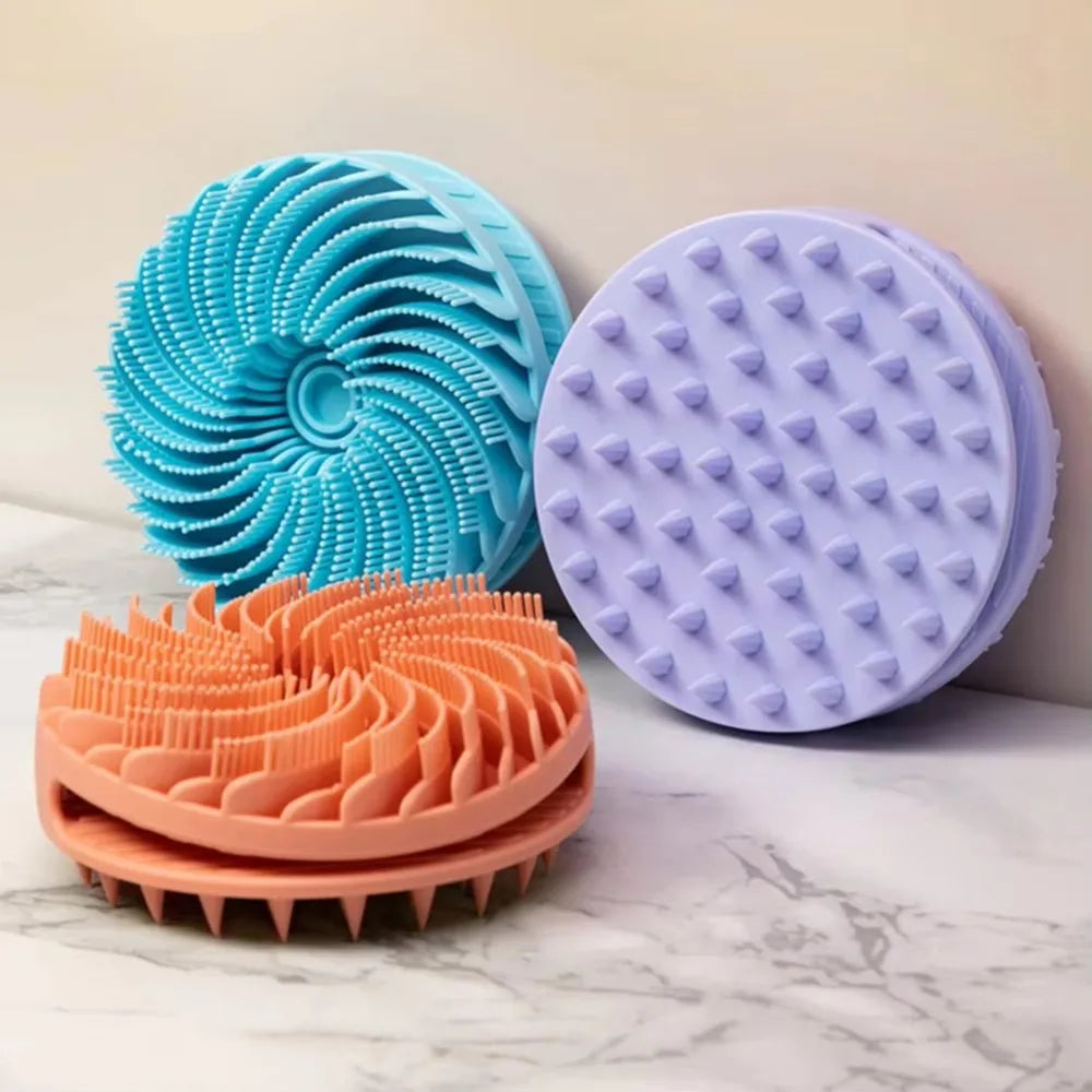 Double-Sided Silicone Exfoliating Shower Brush
