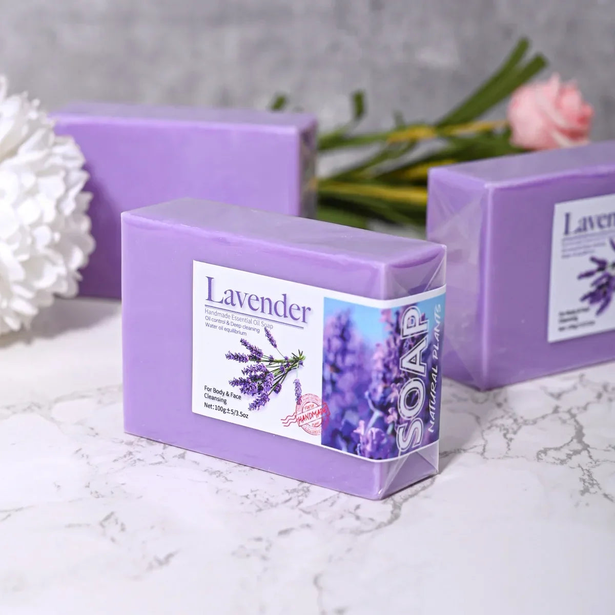 Organic Lavender Essential Oil Bath Soap
