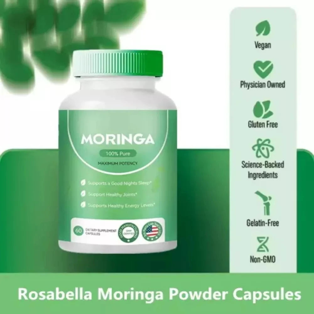 Moringa Capsules for Immune Support & Gut Health