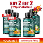 NAD+ & Resveratrol Anti-Aging Supplement Capsules