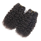 Short Kinky Curly Brazilian Virgin Human Hair Bundles