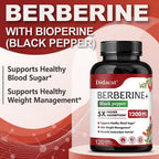 Premium Berberine Capsules 1200mg for Heart Health