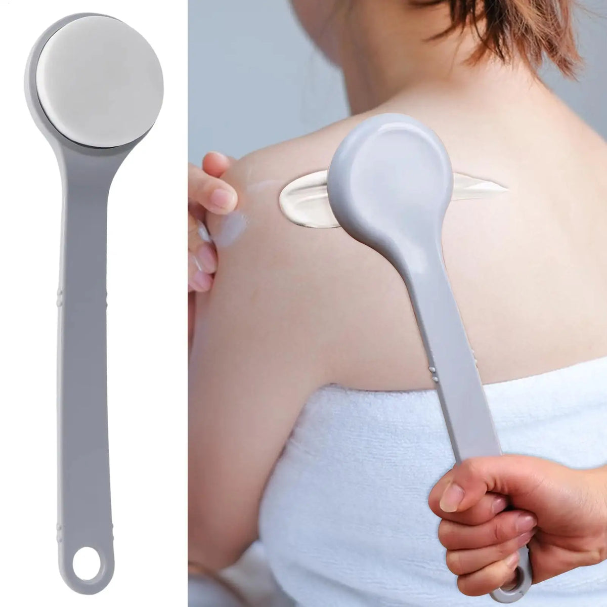 Long Handle Back Lotion Applicator with Grip