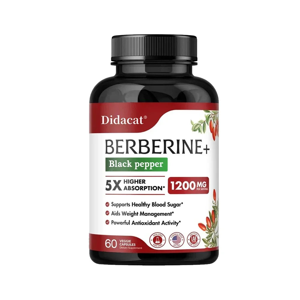 Premium Berberine Capsules 1200mg for Heart Health