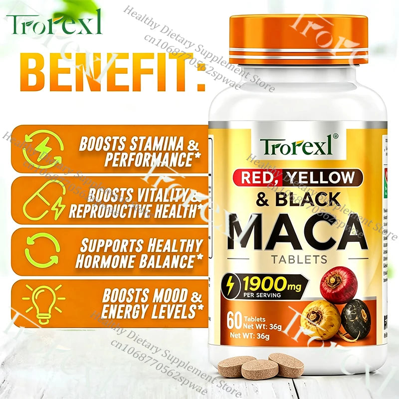 Natural Maca Root Tablets for Hormone Balance