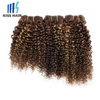 Jerry Curly Highlighted Honey Blonde Human Hair Bundle