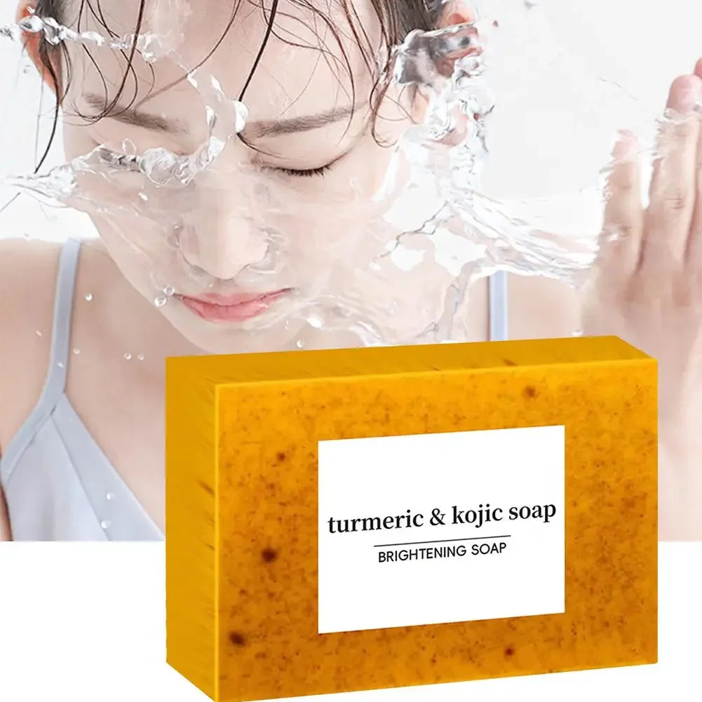 Handmade Turmeric & Lemon Kojic Acid Soap (100g)