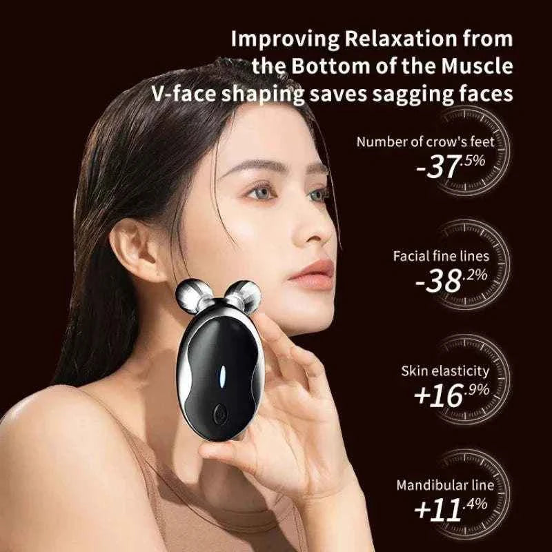 Microcurrent Facial Massager & Skin Tightening Device